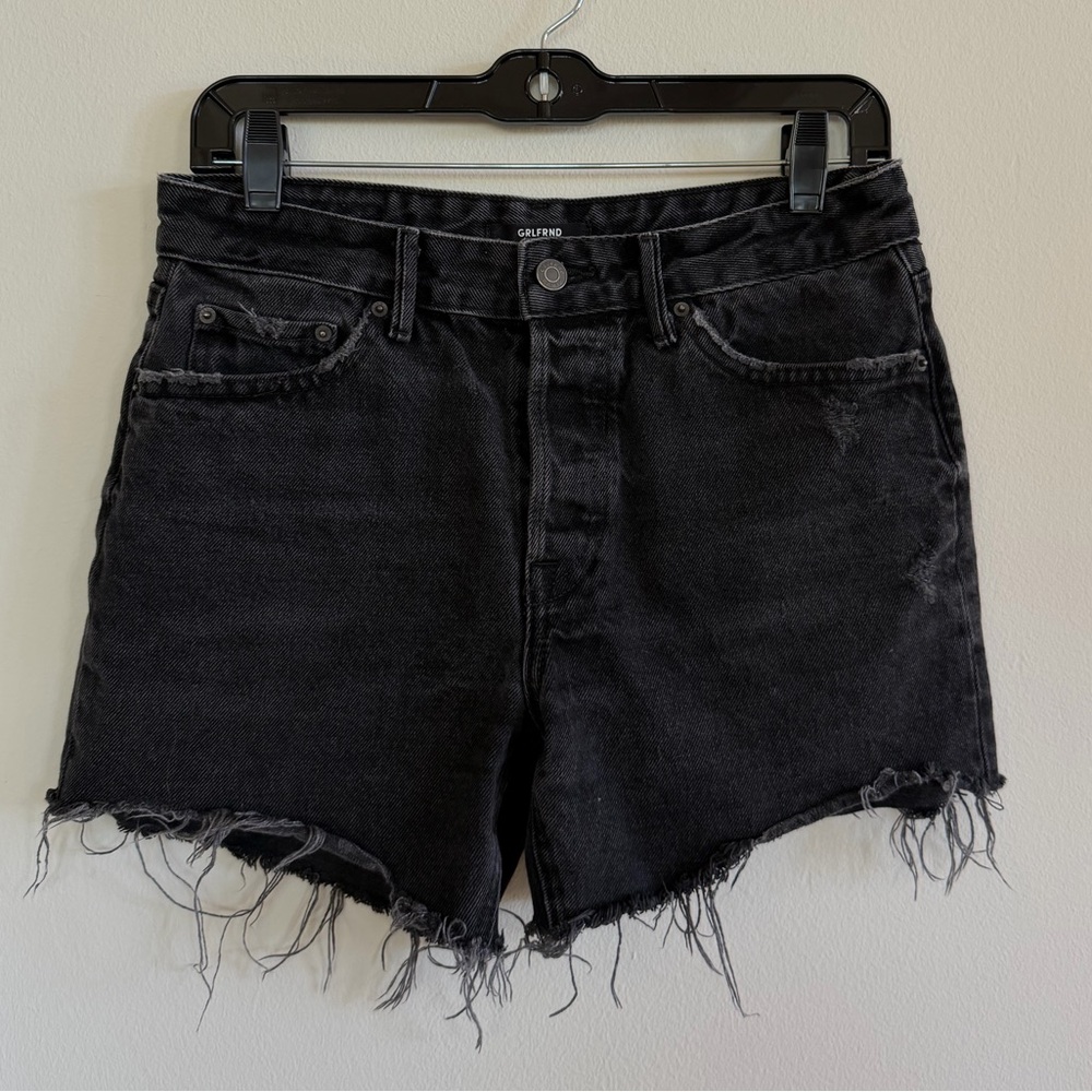 Grlfrnd Black Denim Shorts Size